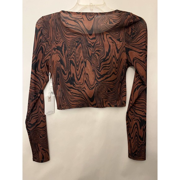 Nwt Good American mesh crop top size 0 - Picture 2 of 7